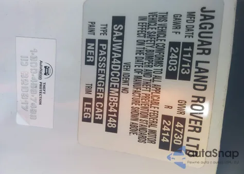 2014 Jaguar Xk Xkr из США, поврежденный, VIN SAJWA4DC0EMB54148